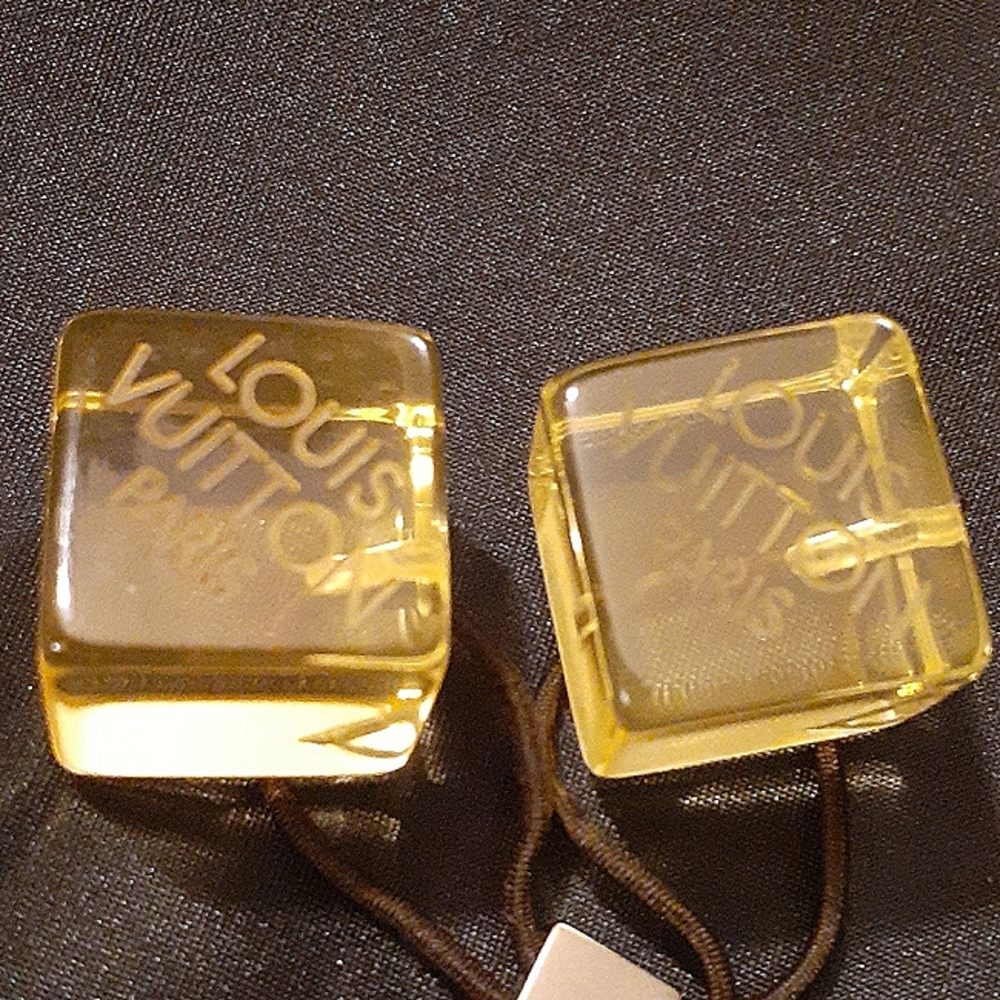 LOUIS VUITTON HAIR BANDS CUBES AUTHENTIC VINTAGE